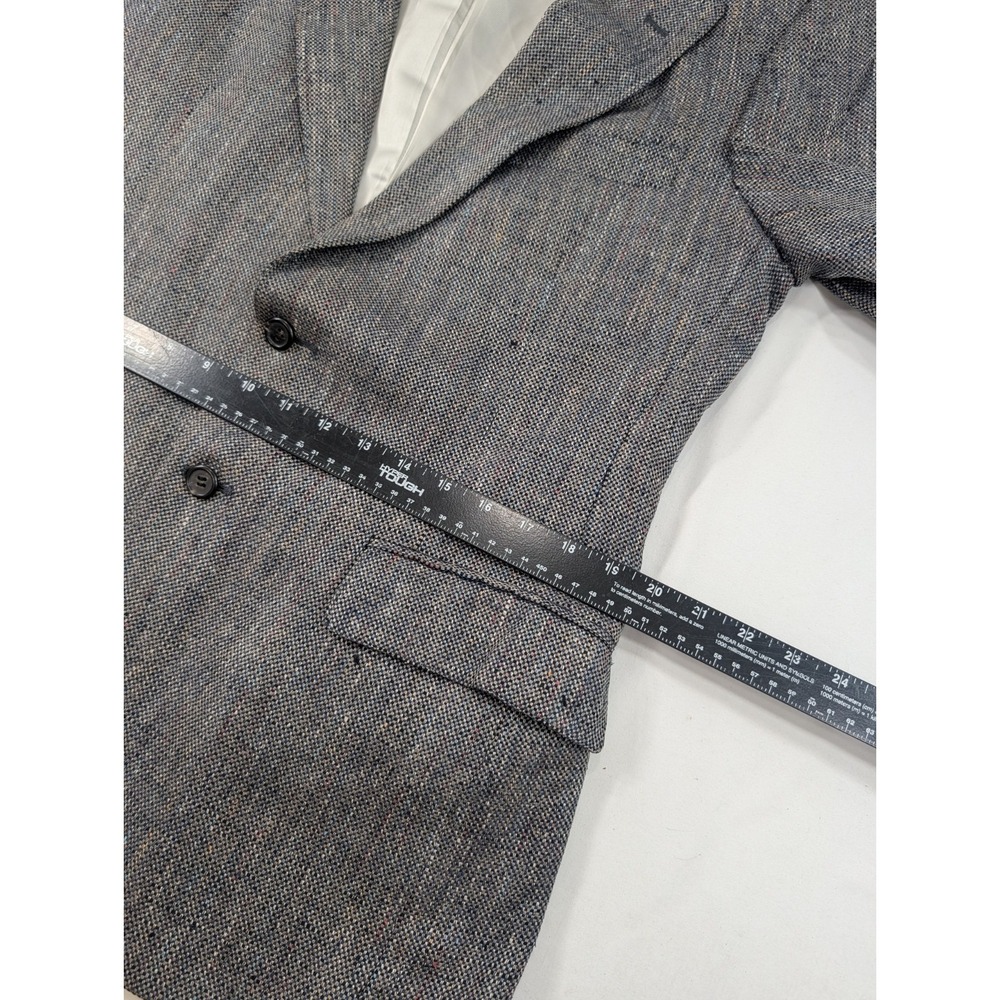 Vintage Polo University Blazer Sports Jacket USA Made Burlap Confetti 40R 42" - Picture 7 of 12